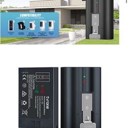 Stick Up Camera Battery Compatible with Ring, 2 Pack Doorbell Battery Replacement Compatible with Ring-Video Doorbell 2/3/4, Video Doorbell 3 Plus, Up