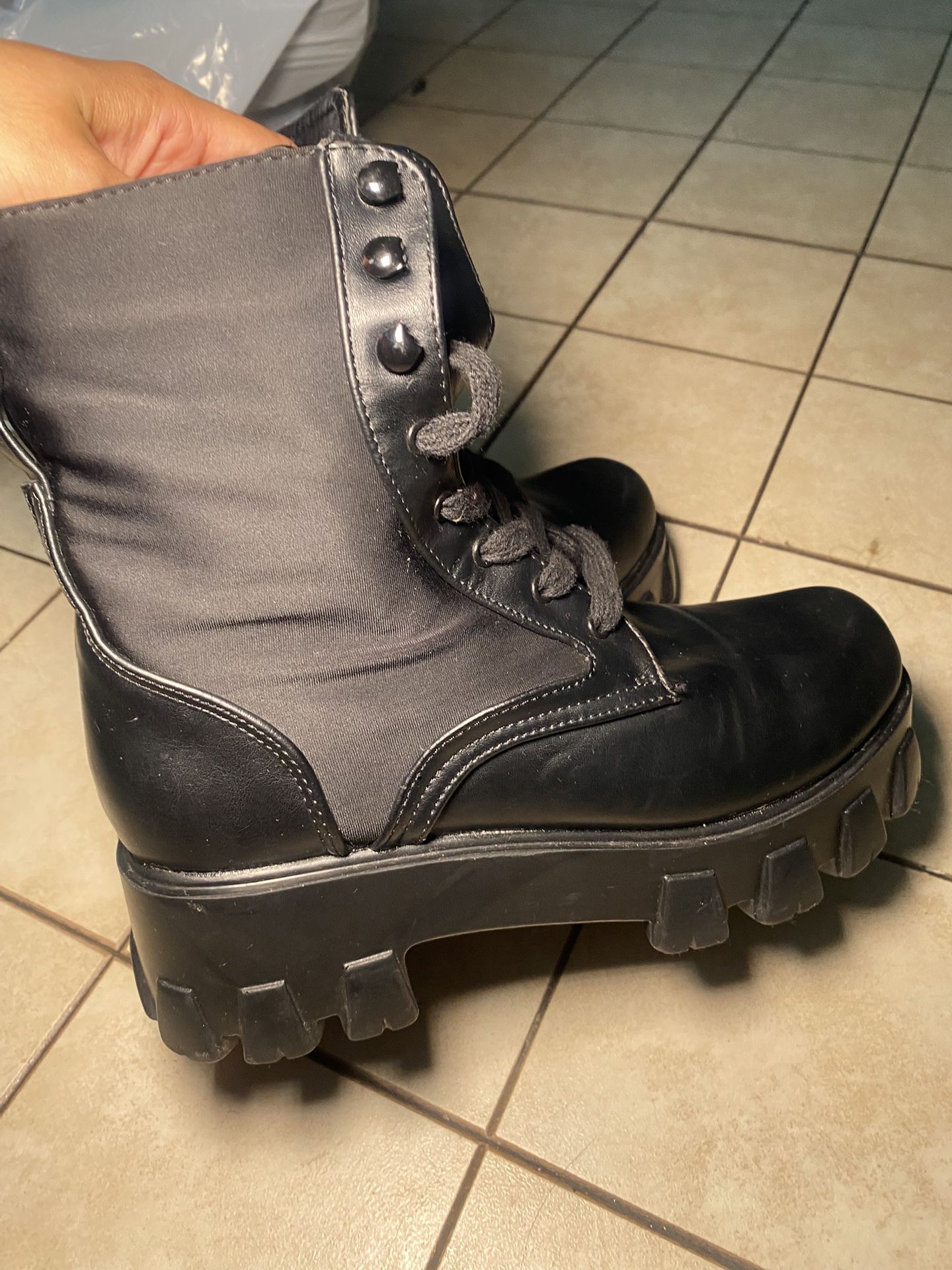 Black Combat Boots