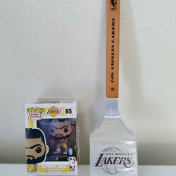 Lakers NBA Basketball Sports Funko Pop Figure & Grill Spatula w/ Bottle Opener Set New