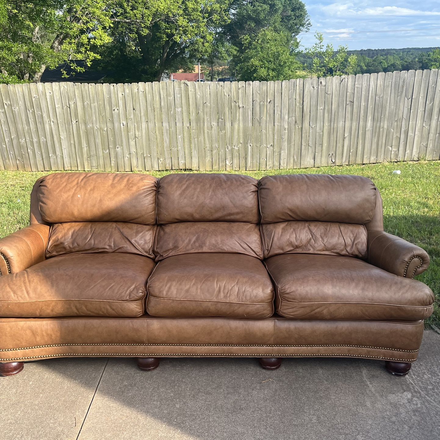 Free Ethan Allen Leather Couch