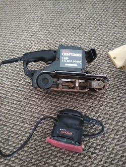 Belt Sander And Palm Sander.