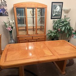 Oak Dining Room Table With 6 Chairs