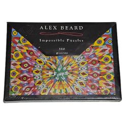 Alex Beard Peacock Impossible Puzzle, a 560-piece jigsaw puzzle