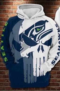 Seattle Seahawks Football  Skull hoodies