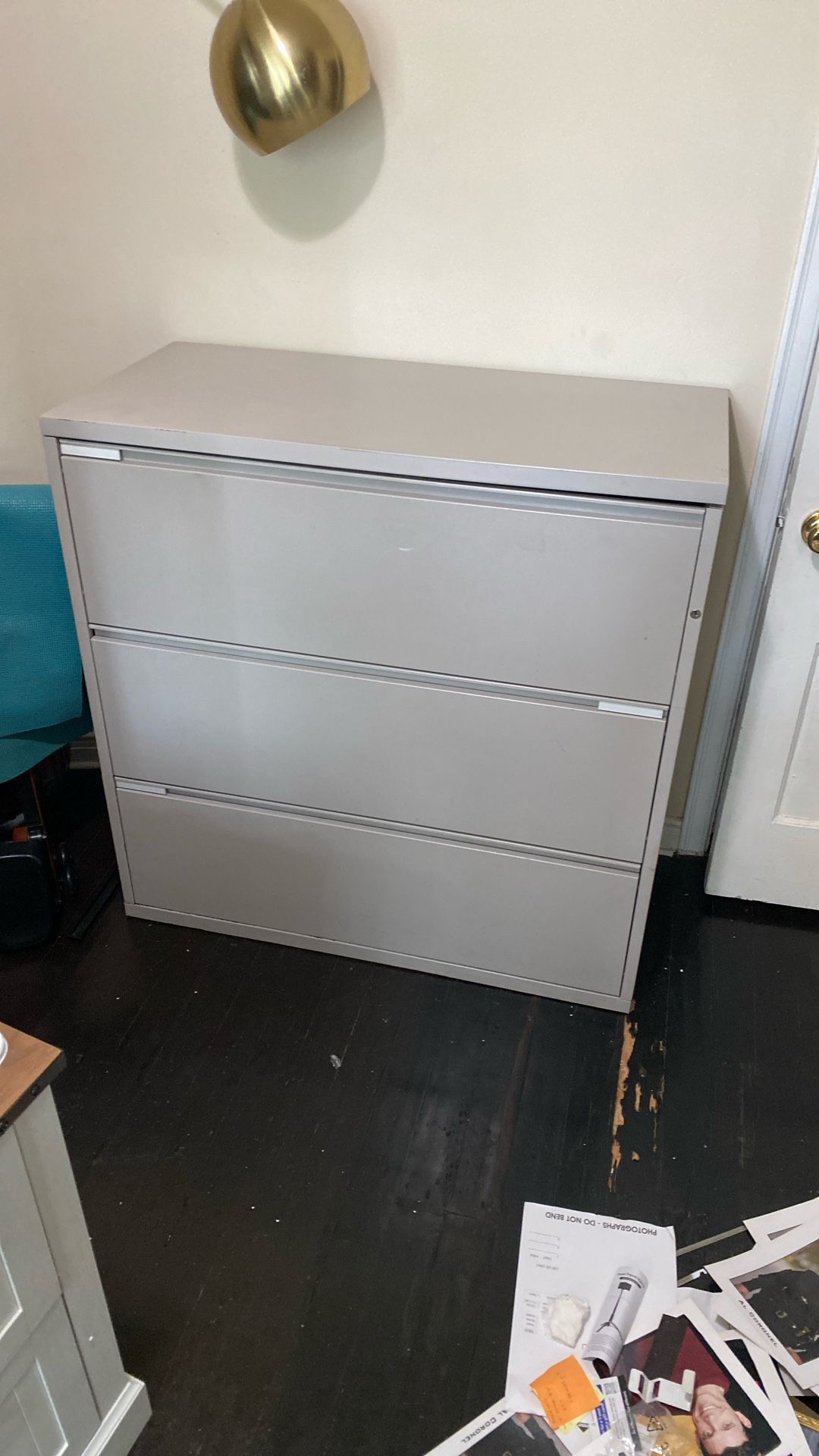Three Drawer Metal File Cabinet $50 OBO