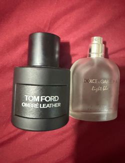 TOM FORD - OMBRÉ LEATHER COLOGNE 1.7 Oz, PLUS a small Dolce & Gabbana Light Blue Cologne