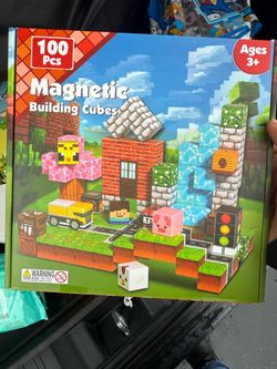 Magnetic Building Cubes 100-Piece Set