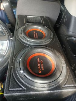 2 12s quantum audio 3k watts tuned ported box
