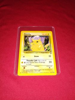 Near Mint 2000 Pikachu Pokémon Game Card 87/130
