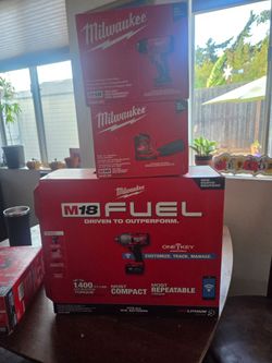 Milwaukee tools impact,sander,heat gun