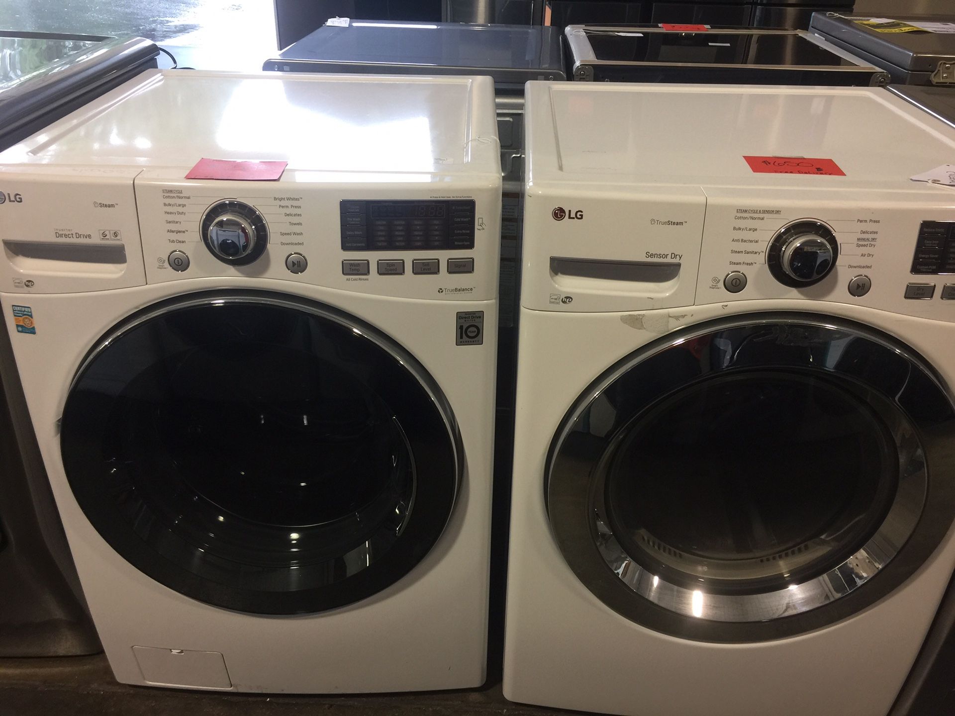 Lg front load washer and electric dryer