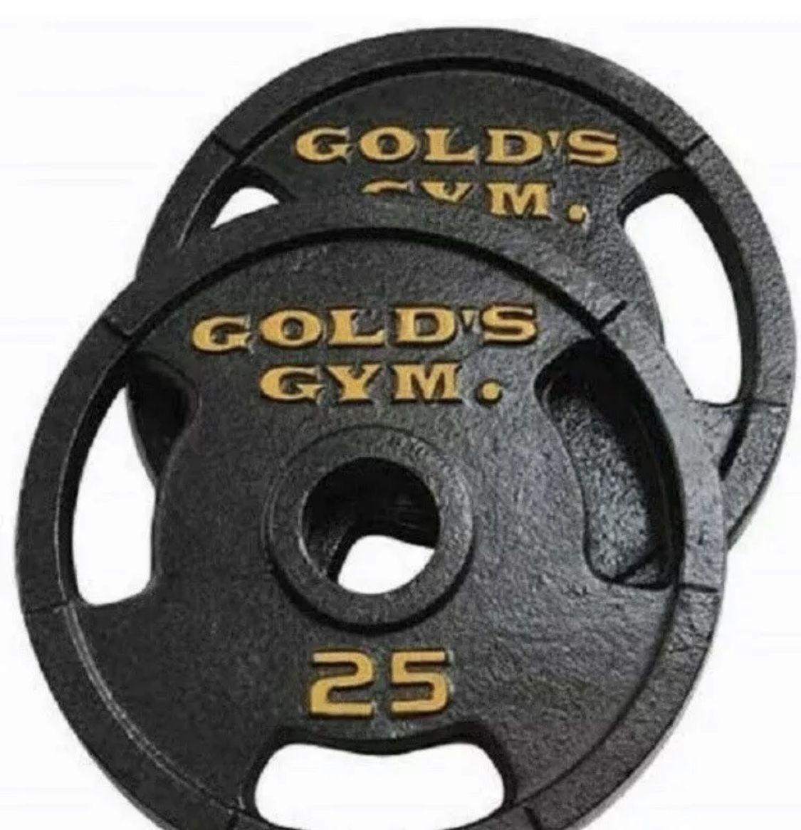 Golds Gym 50 lbs Olympic Plate Set of Two 25 lb Plate Weights