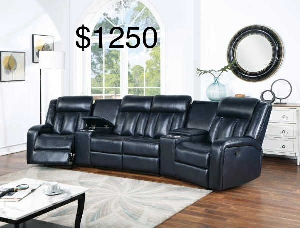 New 4 Recliner Home Theater Couch / Free Delivery