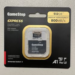 GameStop 512GB MicroSD Express Card for Nintendo Switchd 2 BRAND NEW - 7 Available