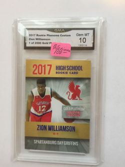 Zion Williamson certified card
