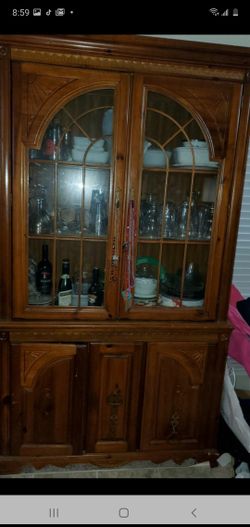 Wooden storage caninet