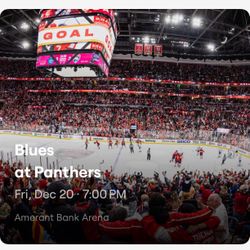 Florida Panthers Tickets vs St Louis blues 12/20