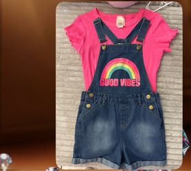 Girls Matching Overalls