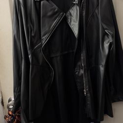 SHEIN Polyester “leather” Jacket 