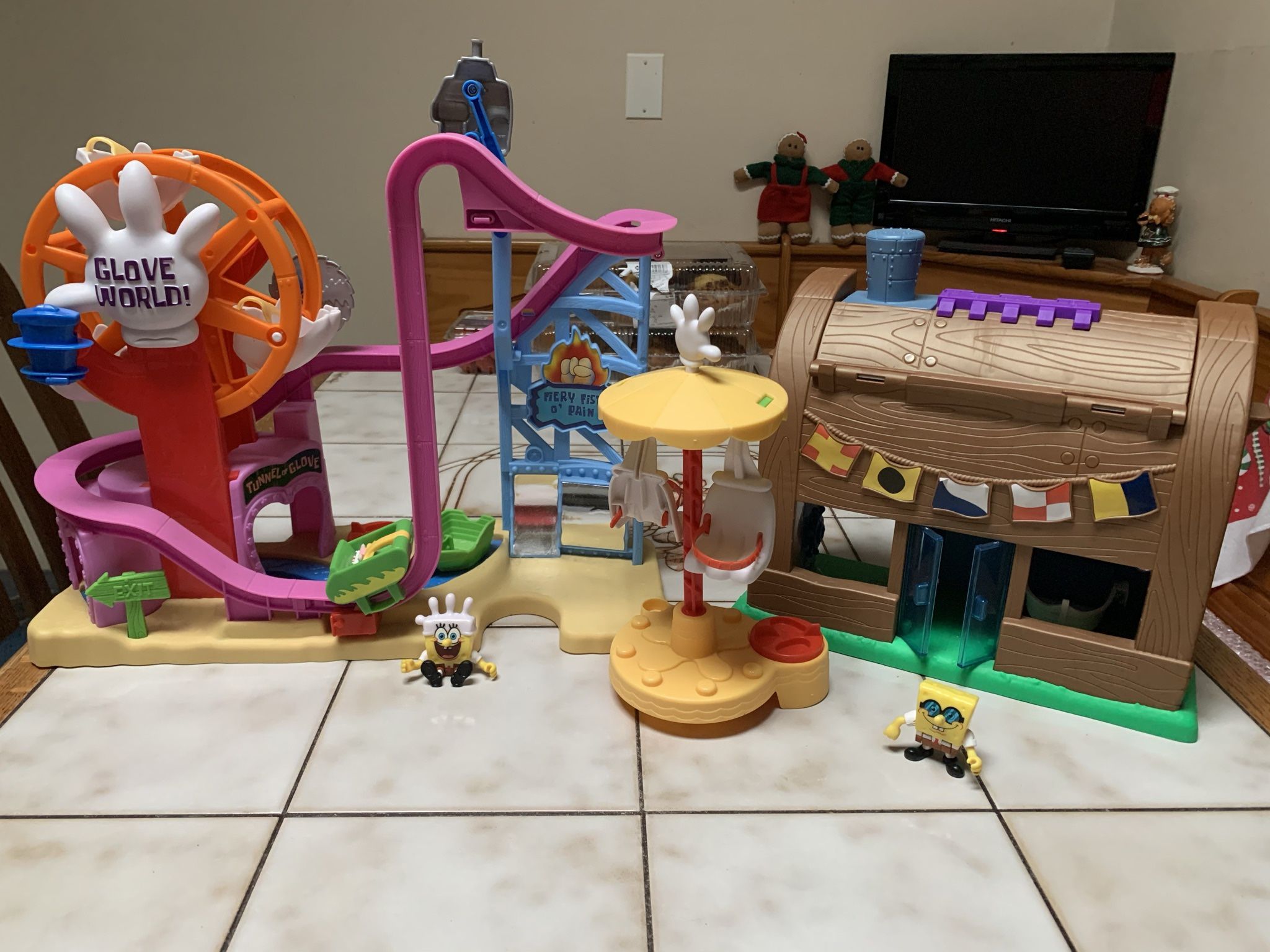 Sponge bob grove world carnival and Krusty Crabs