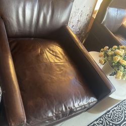 Leather Sofa Chair Set