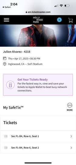 Julion Alvarez TICKETS 4/17