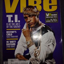 Vibe Magazine January 2005. T.I. LL Cool J & Tyra Banks.