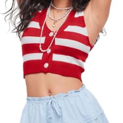 L size Womens Knit Sweater Tank Tops Casual Summer V Neck Loose Fit Sleeveless Camisole Cropped Cardigan for Women