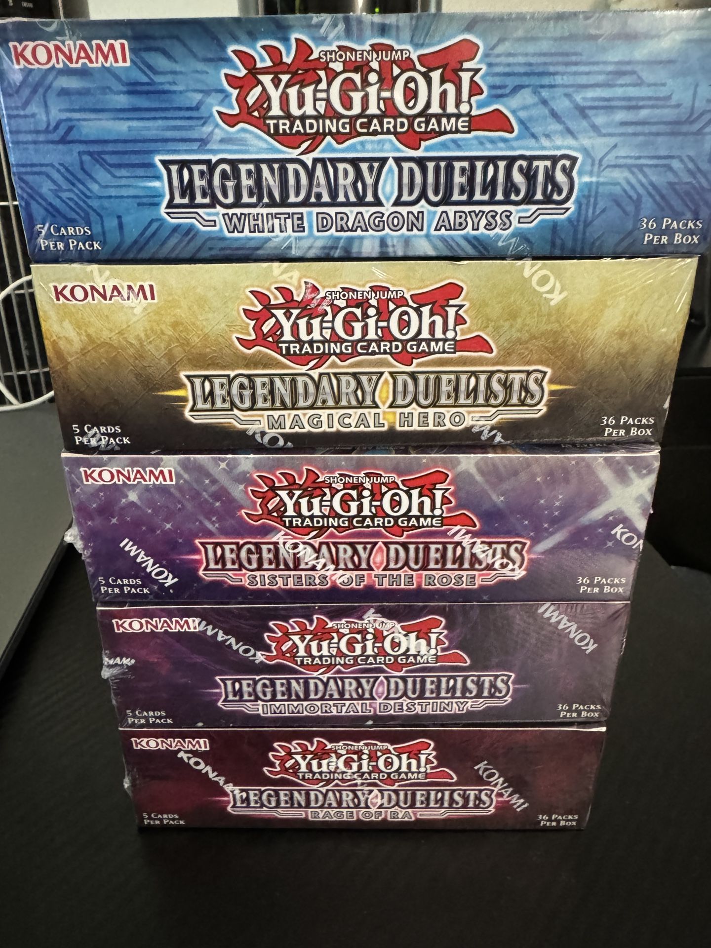 Yugioh Legendary Duelist Booster Boxes