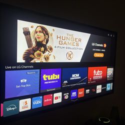 LG 43” Smart TV + Wall Mount