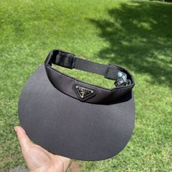 Prada Black Nylon Visor