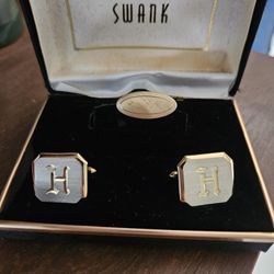Cuff Links And Tie Clip