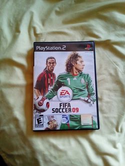 Fifa soccer 09 PlayStation 2 video game complete with case and manual