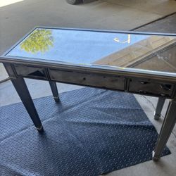 “Mirrored Console Table w/ Drawers – Vanity / Entryway Table”