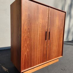 Danish Teak Mid Century Highboy Dresser 