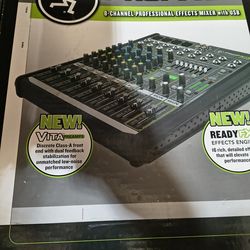 Mackie PROFX8V2 8-Channel Professional Effects Mixer W/ Box Manual & Cords