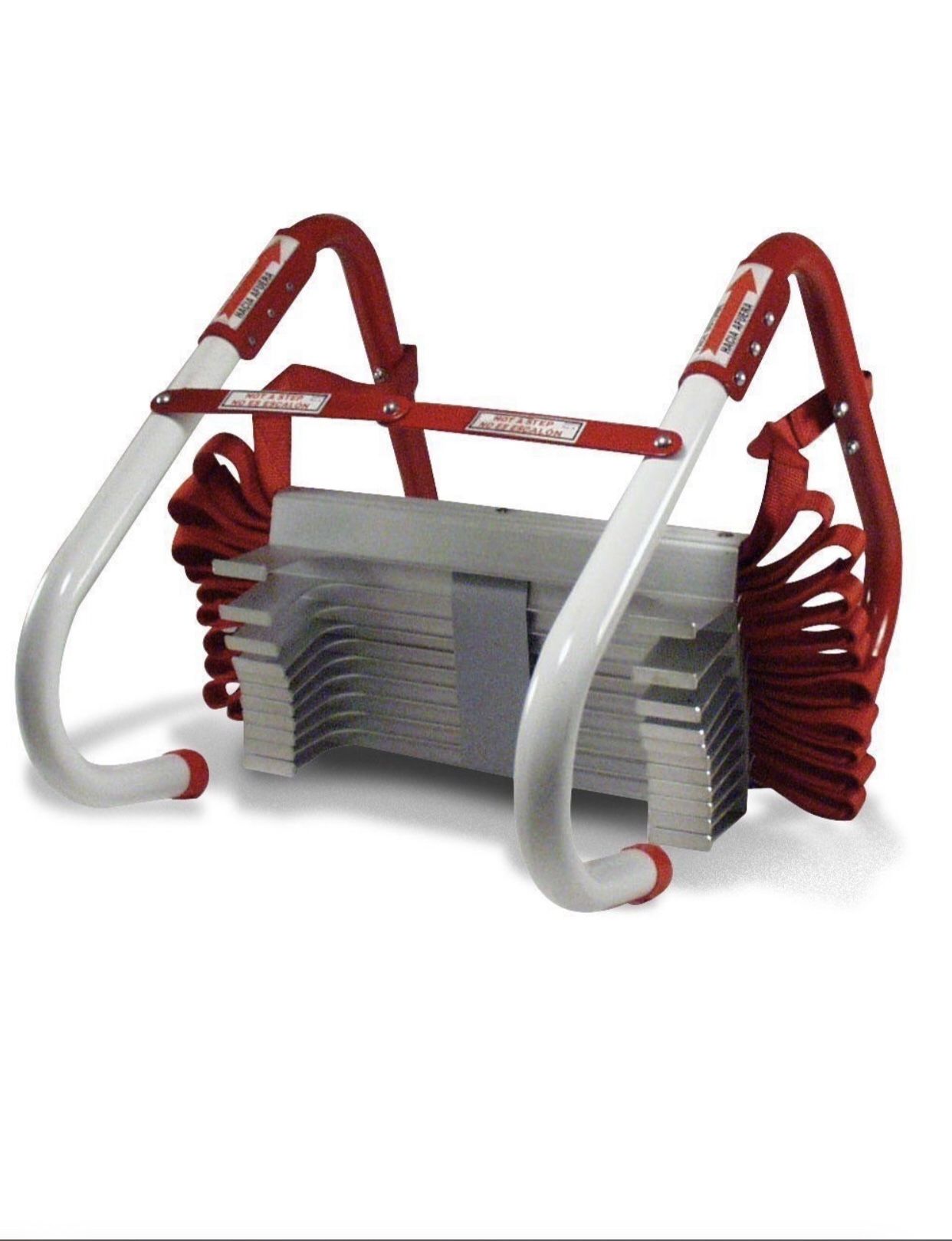 Kidde Fire Escape Ladder, 2-Story Rope Ladder, Extends to 13-Feet, Anti-Slip Rungs