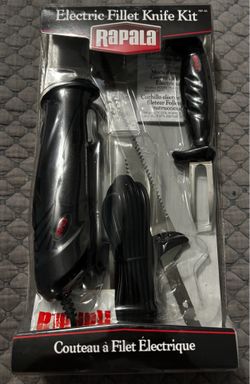 New Rapala Electric Fillet Knife Kit Sealed