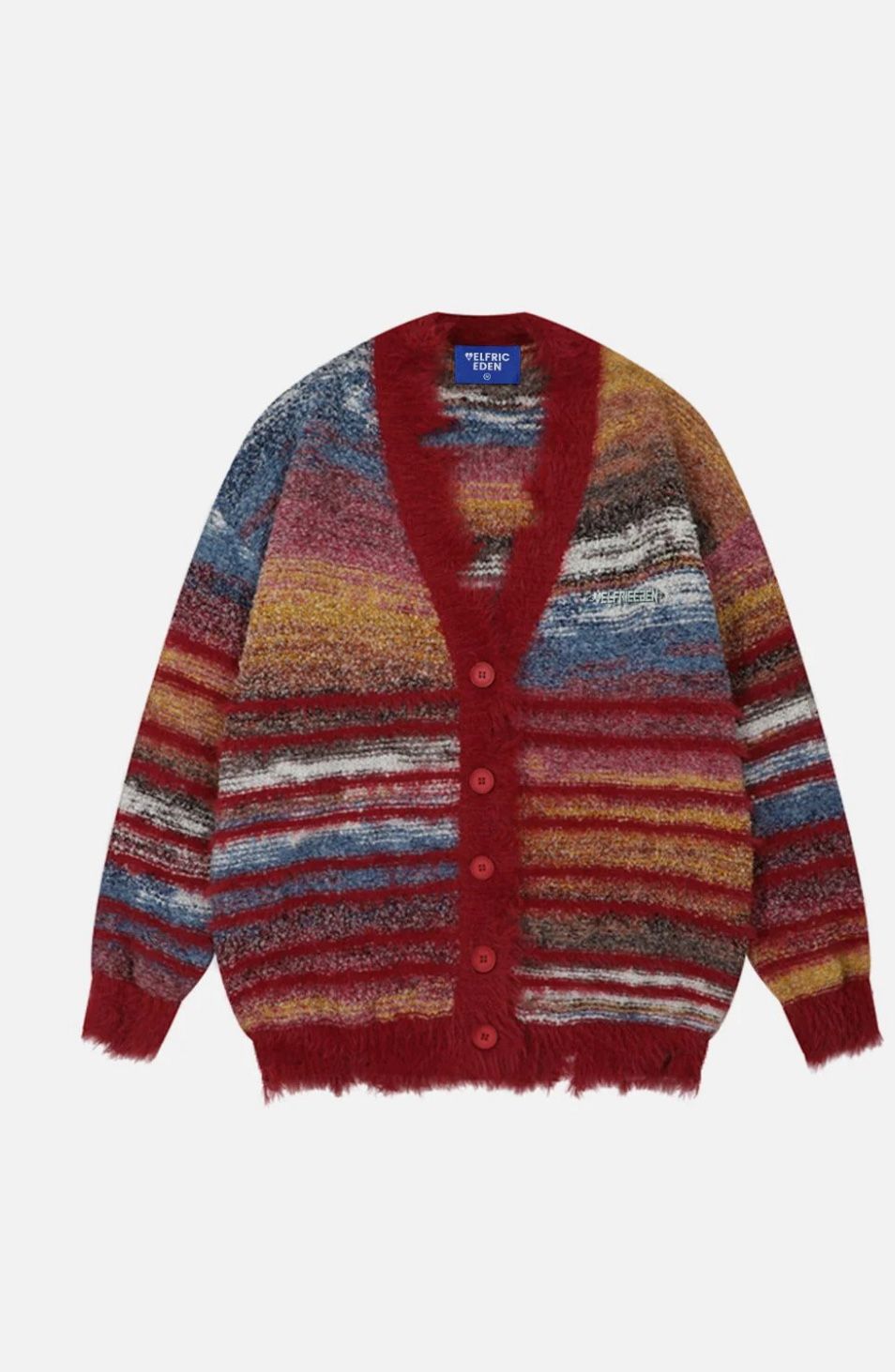 Aelfric Eden Red Stripped Cardigan
