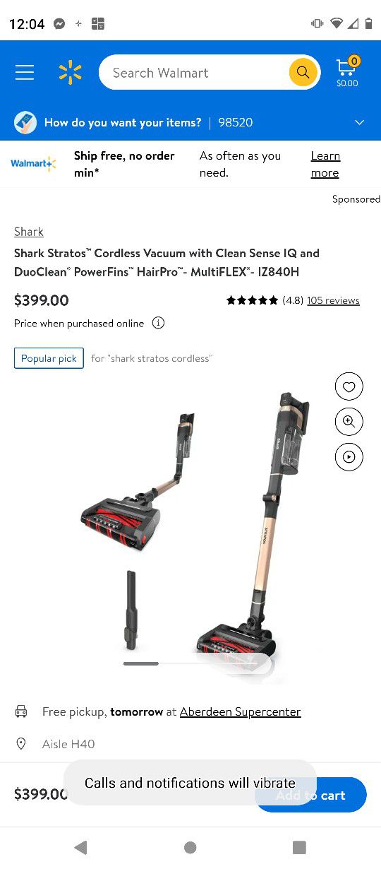 "Shark Duo"PowerFins"HairPro"Cordless Vacuum"