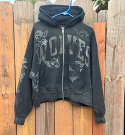 Size M Darc sport DOUBLE ZIP HOODIE IN BLACK