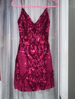 Vestido Windsor fucsia con lentejuelas talla S – nuevo con etiqueta