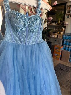 Quince dress with crinolina, teddy bear, pillow