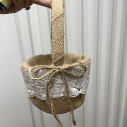 Burlap Flower Girl 
