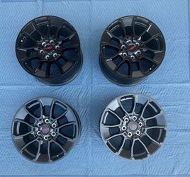 Toyota OEM TRD 20-inch Wheels Matte Black Satin Finish