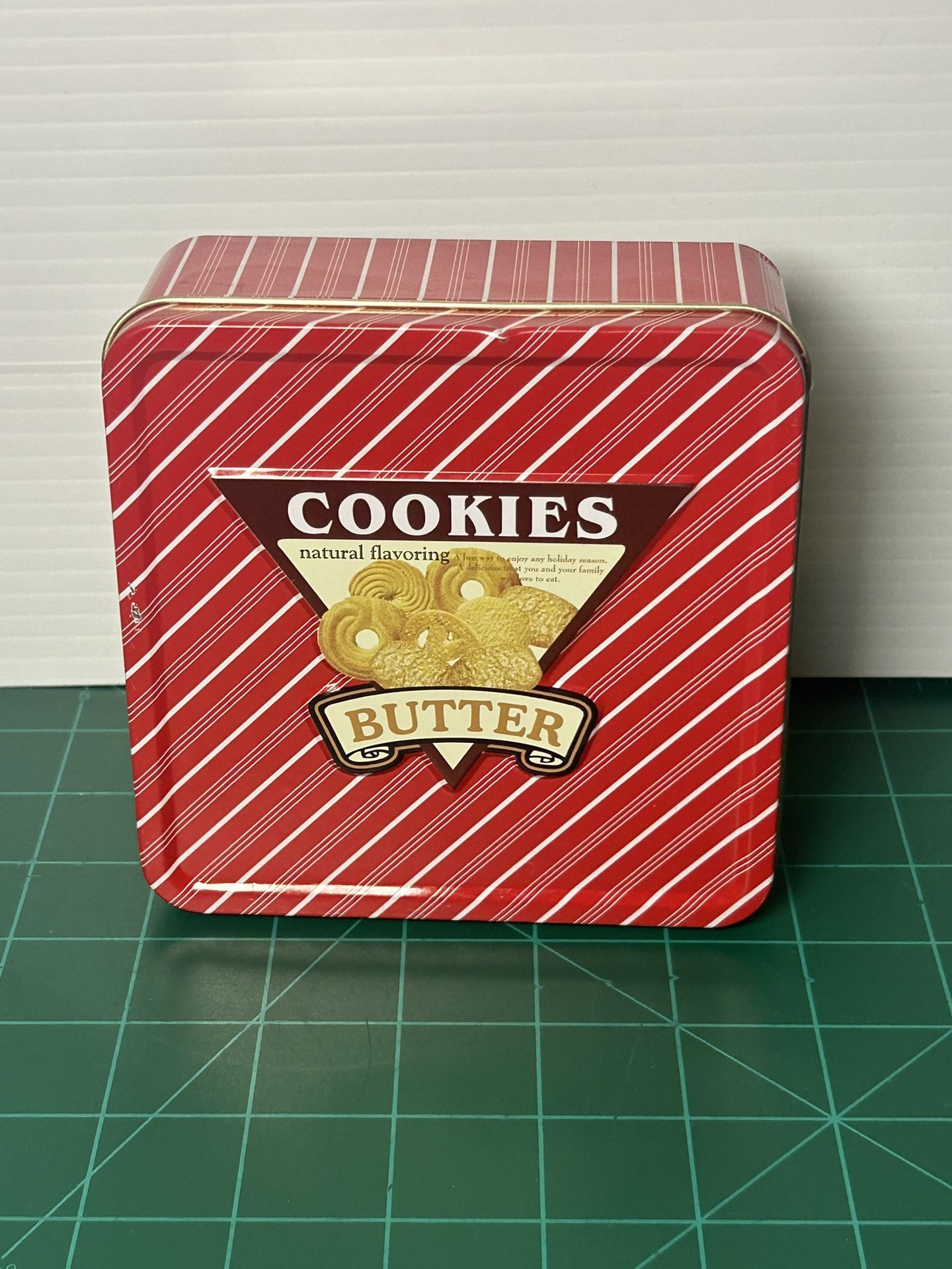 My Favorite Butter Cookies Empty Vintage Tin Metal Container