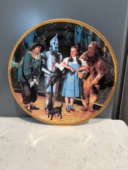 Vintage 1988 “We’re Off To See  The Wizard” 50th Anniversary Plate numbered 3911Q