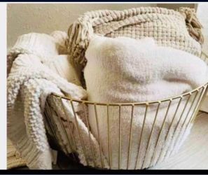 Gold Wire Baskets (2)