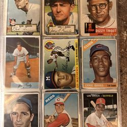 50-60s Baseball Trading Cards Vintage All Stars Rookies