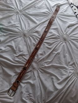 Leather belt